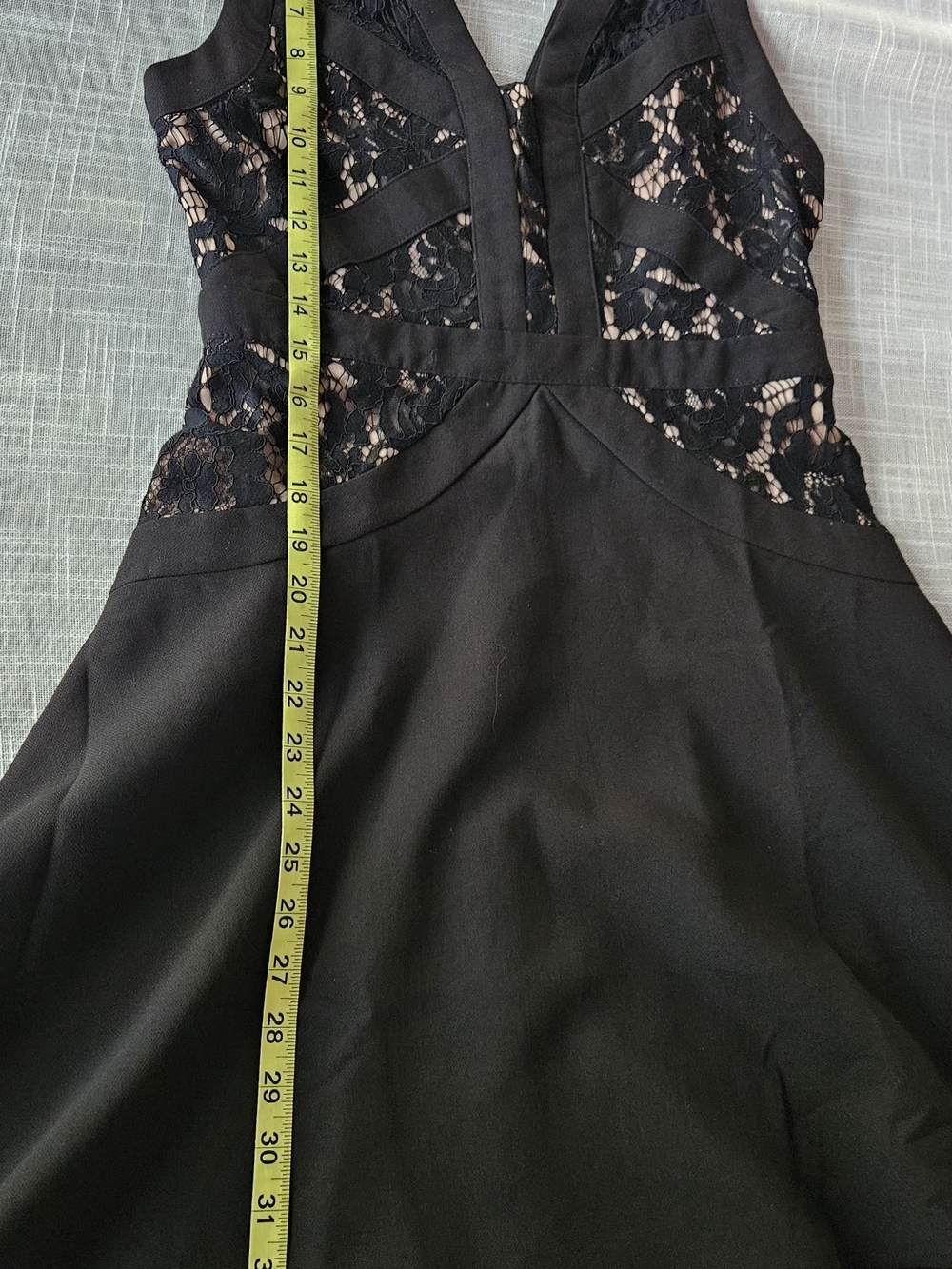 DO+BE Black Lace V-Neck A-Line Mini Dress Size M New With Tags - Picture 16 of 16